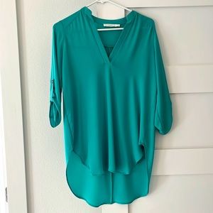 Lush high/low hem blouse, size xs